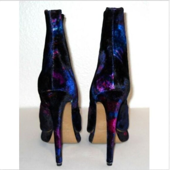 Nicholas Kirkwood Erdem Velvet Ankle Boots 37 - Picture 7 of 9